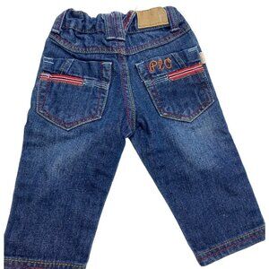 Polo Ralph Lauren Baby Boy 6-12 Months Jeans Big Logo Embroidered 100% Cotton